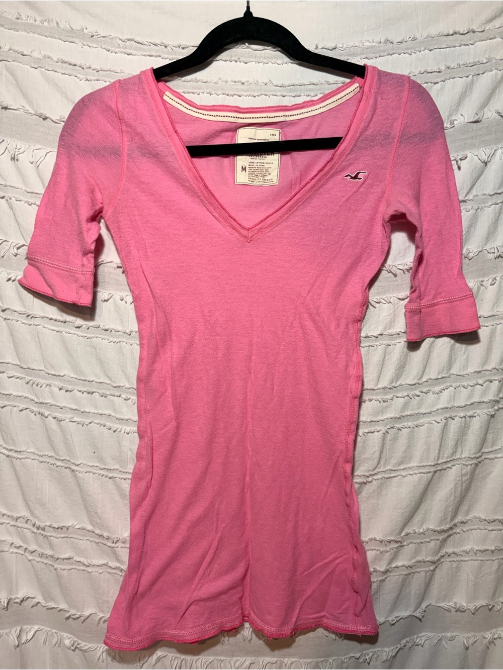 Y2K Hollister V-neck fitted top